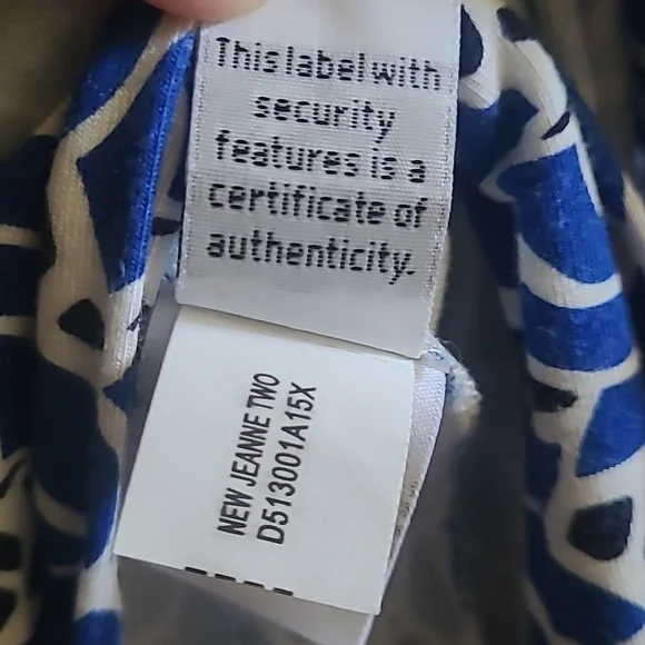 Diane von Furstenberg DVF New Jeanne Two Wrap Dress, Sz 6 - Picture 6 of 8